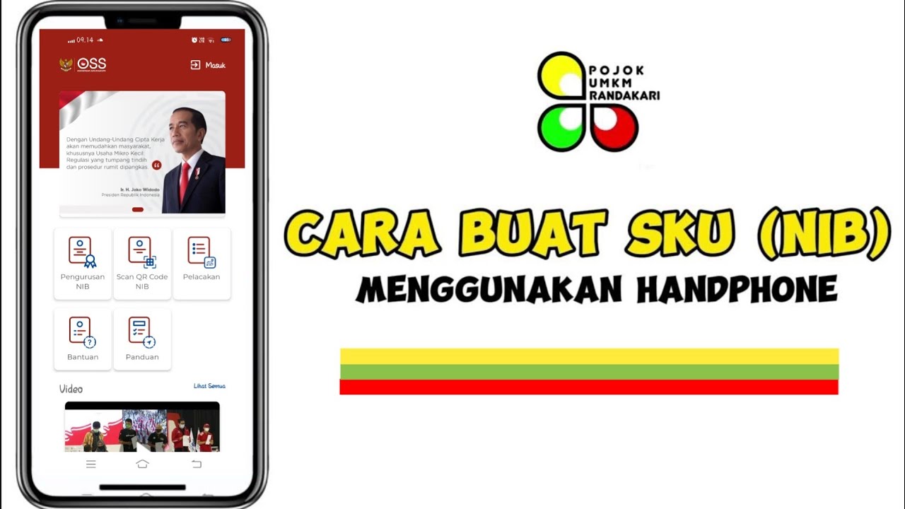 Tampilan OSS di Handphone